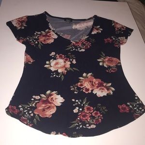 Rue 21 Navy Blue Flower shirt!